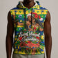 Saint Vincent And The Grenadines Christmas Sleeveless Hoodie Caribbean Island Girl Dancer Tropical Winter