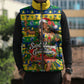 Saint Vincent And The Grenadines Christmas Sleeveless Puffer Jacket Caribbean Island Girl Dancer Tropical Winter