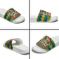 Saint Vincent And The Grenadines Christmas Slide Sandals Caribbean Island Girl Dancer Tropical Winter