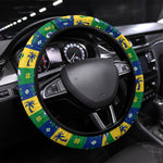 Saint Vincent And The Grenadines Christmas Steering Wheel Cover Caribbean Island Girl Dancer Tropical Winter