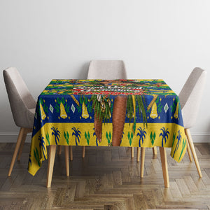Saint Vincent And The Grenadines Christmas Tablecloth Caribbean Island Girl Dancer Tropical Winter