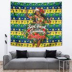 Saint Vincent And The Grenadines Christmas Tapestry Caribbean Island Girl Dancer Tropical Winter