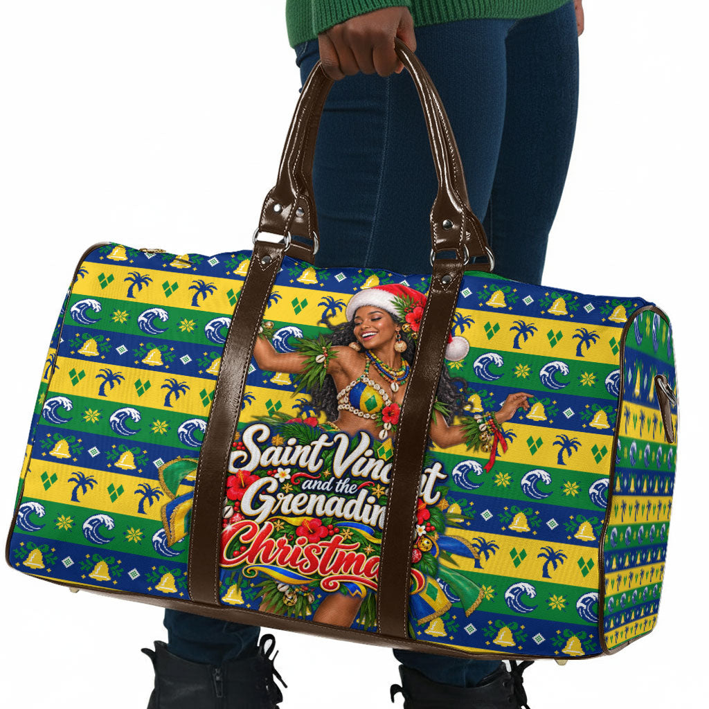 Saint Vincent And The Grenadines Christmas Travel Bag Caribbean Island Girl Dancer Tropical Winter