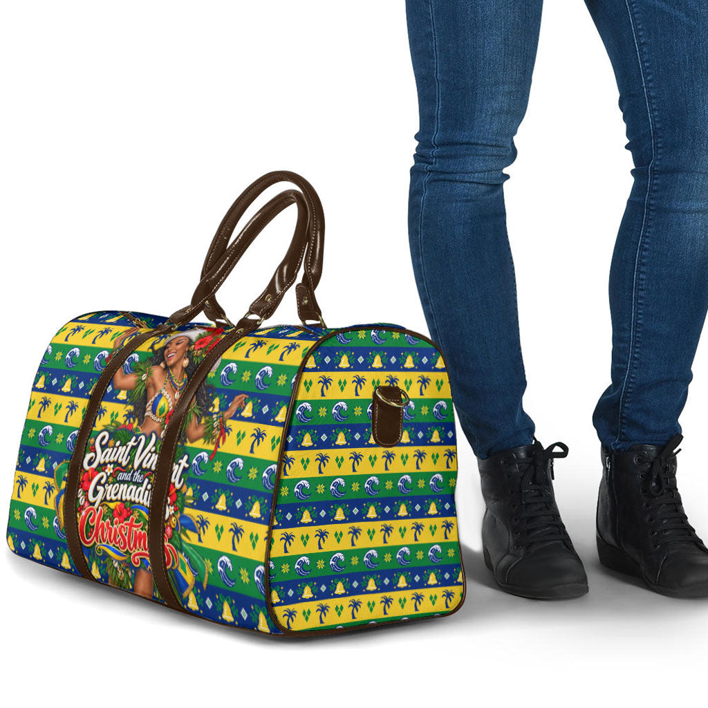 Saint Vincent And The Grenadines Christmas Travel Bag Caribbean Island Girl Dancer Tropical Winter