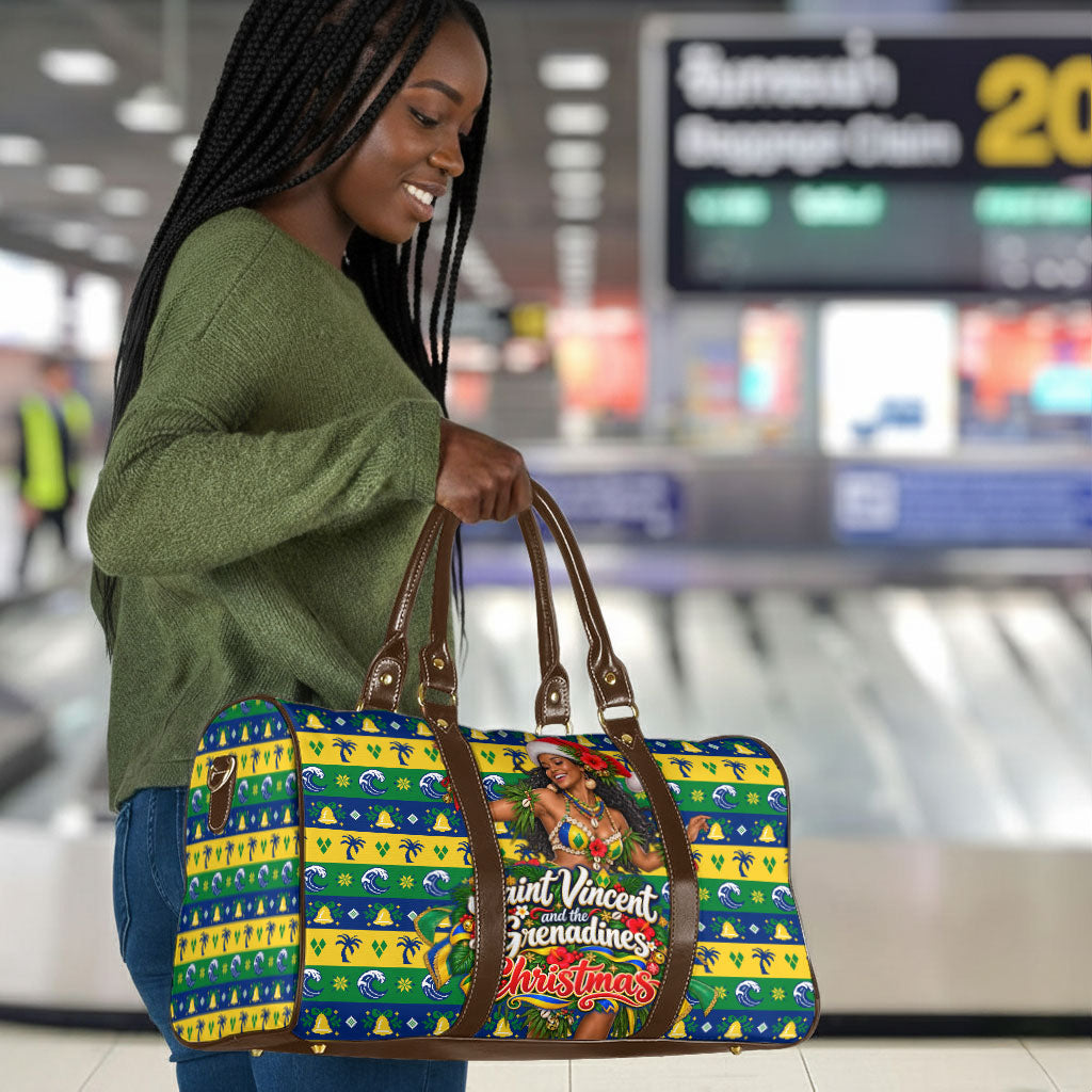 Saint Vincent And The Grenadines Christmas Travel Bag Caribbean Island Girl Dancer Tropical Winter