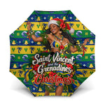 Saint Vincent And The Grenadines Christmas Umbrella Caribbean Island Girl Dancer Tropical Winter