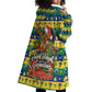 Saint Vincent And The Grenadines Christmas Wearable Blanket Hoodie Caribbean Island Girl Dancer Tropical Winter