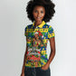 Saint Vincent And The Grenadines Christmas Women Polo Shirt Caribbean Island Girl Dancer Tropical Winter