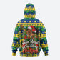 Saint Vincent And The Grenadines Christmas Zip Hoodie Caribbean Island Girl Dancer Tropical Winter