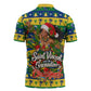 Saint Vincent And The Grenadines Christmas Zipper Polo Shirt Caribbean Island Girl Dancer Tropical Winter