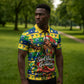 Saint Vincent And The Grenadines Christmas Zipper Polo Shirt Caribbean Island Girl Dancer Tropical Winter
