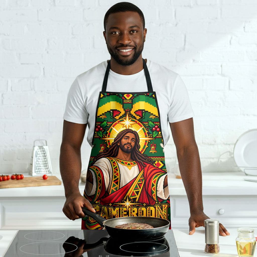 Cameroon Jesus Christmas Apron African Culture Ugly Knit Pattern