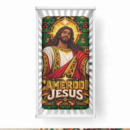 Cameroon Jesus Christmas Baby Bed Cover African Culture Ugly Knit Pattern