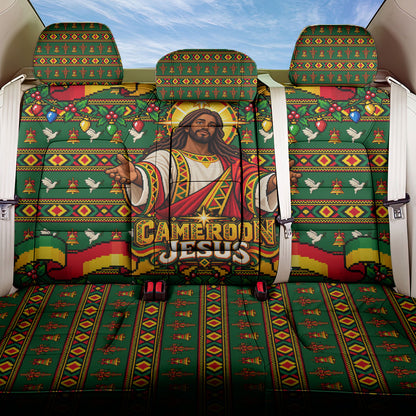 Cameroon Jesus Christmas Back Car Seat Cover African Culture Ugly Knit Pattern