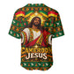 Cameroon Jesus Christmas Baseball Jersey African Culture Ugly Knit Pattern