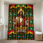 Cameroon Jesus Christmas Bathroom Set African Culture Ugly Knit Pattern