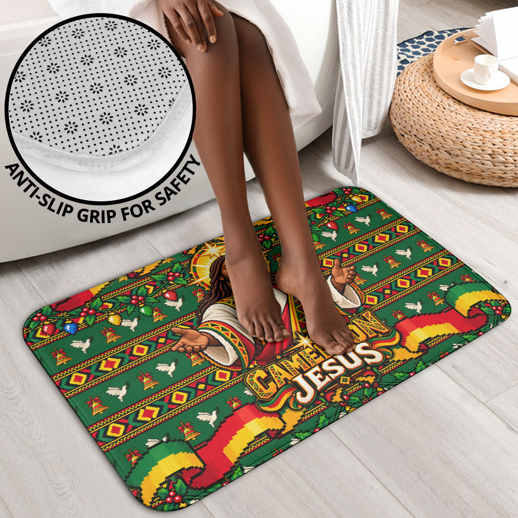 Cameroon Jesus Christmas Bathroom Set African Culture Ugly Knit Pattern