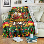 Cameroon Jesus Christmas Blanket African Culture Ugly Knit Pattern
