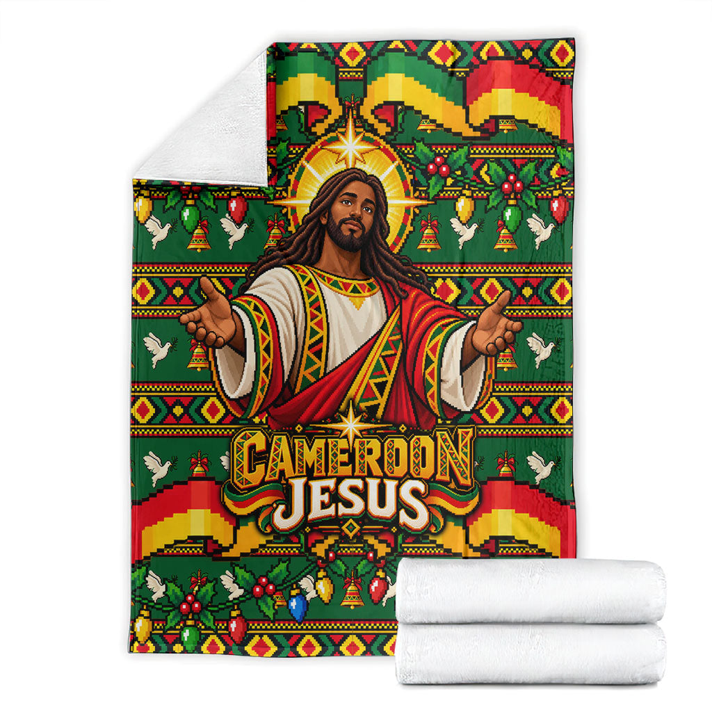 Cameroon Jesus Christmas Blanket African Culture Ugly Knit Pattern