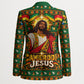 Cameroon Jesus Christmas Blazer African Culture Ugly Knit Pattern