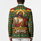 Cameroon Jesus Christmas Blazer African Culture Ugly Knit Pattern