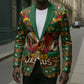 Cameroon Jesus Christmas Blazer African Culture Ugly Knit Pattern