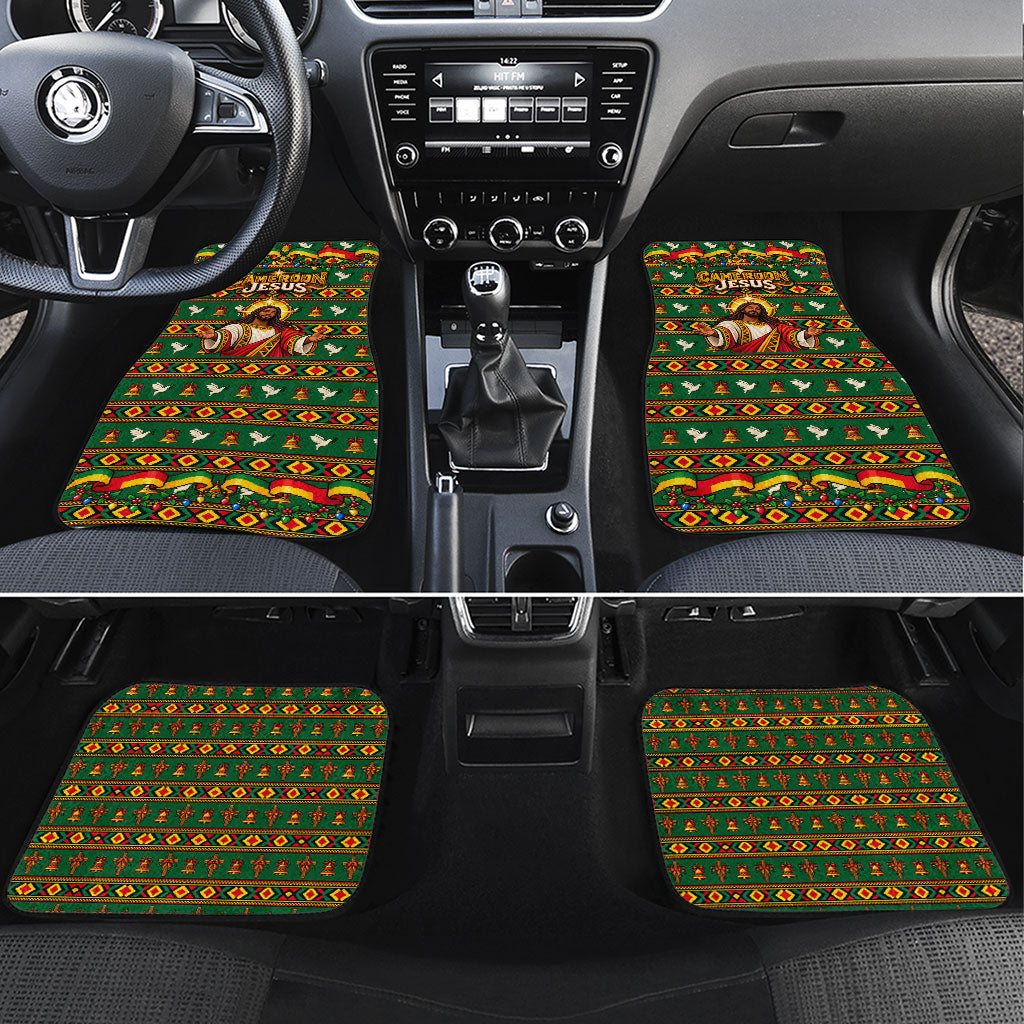 Cameroon Jesus Christmas Car Mats African Culture Ugly Knit Pattern