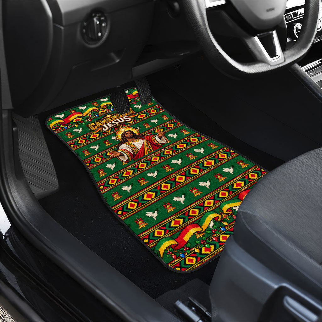Cameroon Jesus Christmas Car Mats African Culture Ugly Knit Pattern