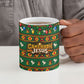 Cameroon Jesus Christmas Ceramic Mug African Culture Ugly Knit Pattern