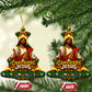 Cameroon Jesus Christmas Ceramic Ornament African Culture Ugly Knit Pattern