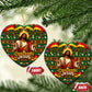 Cameroon Jesus Christmas Ceramic Ornament African Culture Ugly Knit Pattern