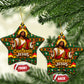 Cameroon Jesus Christmas Ceramic Ornament African Culture Ugly Knit Pattern