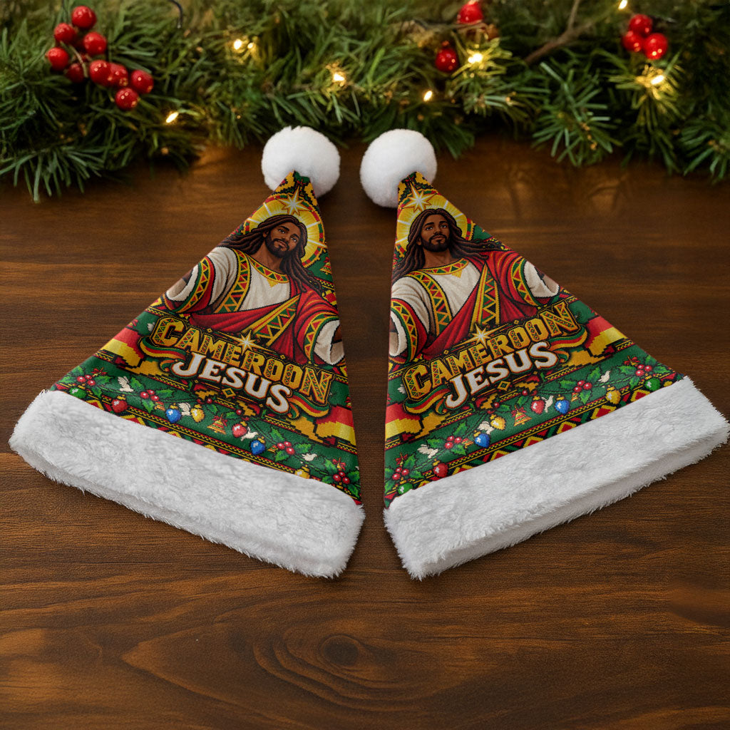 Cameroon Jesus Christmas Santa Hat African Culture Ugly Knit Pattern