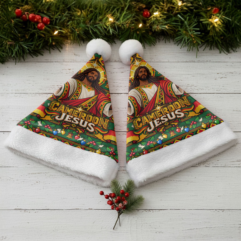 Cameroon Jesus Christmas Santa Hat African Culture Ugly Knit Pattern
