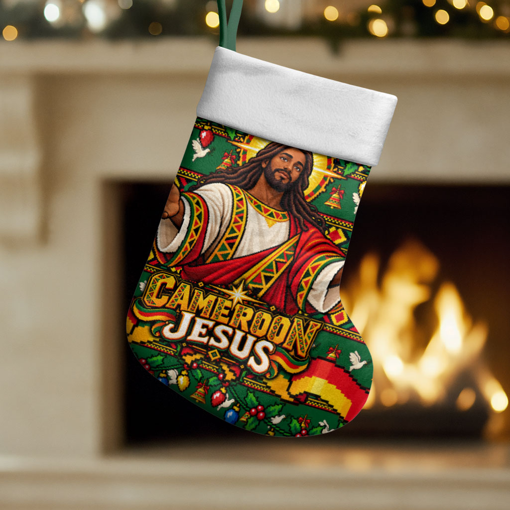 Cameroon Jesus Christmas Stocking African Culture Ugly Knit Pattern