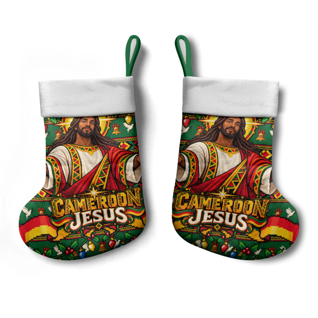 Cameroon Jesus Christmas Stocking African Culture Ugly Knit Pattern