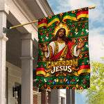 Cameroon Jesus Christmas Garden Flag African Culture Ugly Knit Pattern