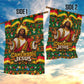 Cameroon Jesus Christmas Garden Flag African Culture Ugly Knit Pattern