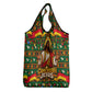 Cameroon Jesus Christmas Grocery Bag African Culture Ugly Knit Pattern