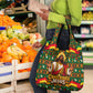 Cameroon Jesus Christmas Grocery Bag African Culture Ugly Knit Pattern
