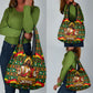 Cameroon Jesus Christmas Grocery Bag African Culture Ugly Knit Pattern