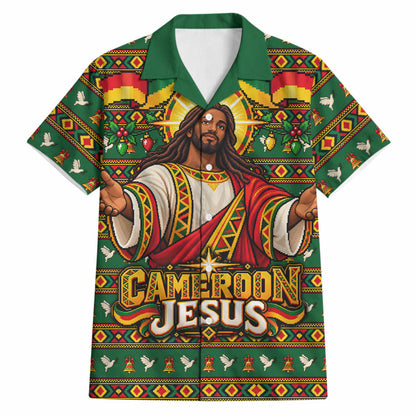 Cameroon Jesus Christmas Hawaiian Shirt African Culture Ugly Knit Pattern