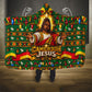 Cameroon Jesus Christmas Hooded Blanket African Culture Ugly Knit Pattern