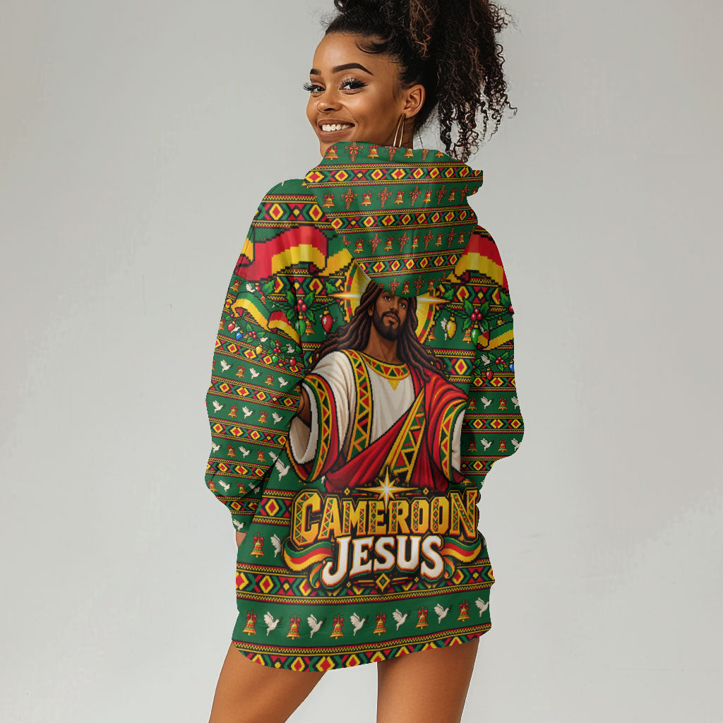 Cameroon Jesus Christmas Hoodie Dress African Culture Ugly Knit Pattern