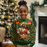 Cameroon Jesus Christmas Kid Ugly Christmas Sweater African Culture Ugly Knit Pattern