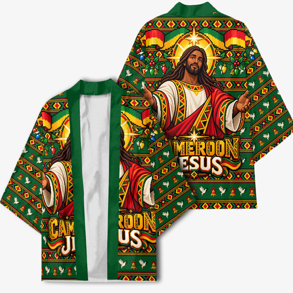 Cameroon Jesus Christmas Kimono African Culture Ugly Knit Pattern