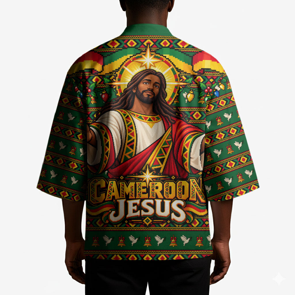 Cameroon Jesus Christmas Kimono African Culture Ugly Knit Pattern