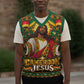 Cameroon Jesus Christmas Knitted V-Neck Vest African Culture Ugly Knit Pattern