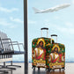 Cameroon Jesus Christmas Luggage Cover African Culture Ugly Knit Pattern
