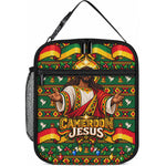 Cameroon Jesus Christmas Lunch Bag African Culture Ugly Knit Pattern